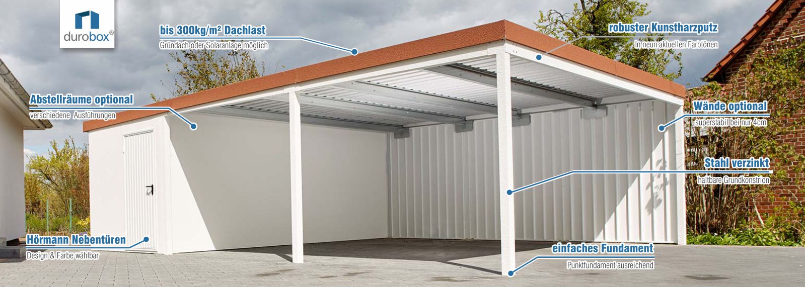 Carport Basic aus Stahl