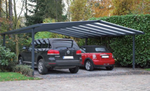 Satteldach - Carport aus Stahl